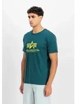 T-Shirt ALPHA INDUSTRIES "Basic T-Shirt BL", Herren, Gr. S, deep petrol,