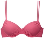 B&uuml;gel-Bikini-Top BUFFALO "Happy", Damen, Gr. 42, Cup C, rosa, Microfaser, Polyamid,
