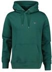 Sweatshirt GANT "Sweatshirt REGULAR SHIELD HOODIE", Herren, Gr. M, gr&uuml;n (gr&uuml;n (deep