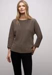 STREET ONE Strickpullover 3/4-Arm mit Two-Tone-Effekt und feinem Strukturmuster