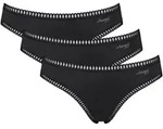 Slip SLOGGI "Slip GO Crush Mini C3P 3er Pack", Damen, Gr. S, schwarz, Obermaterial: