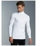 Rollkragenshirt TRIGEMA "TRIGEMA Rollkragenshirt", Herren, Gr. XS, wei&szlig;,...