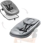 Hauck Babywippe "Highchair Bouncer, Dark Grey Melange" bis 9 kg f&uuml;r Alpha+, Beta+,