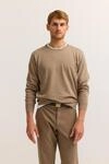 bugatti Rundhalspullover "Regular Fit" Basic Essential aus reiner Baumwolle