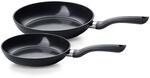 Fissler Pfannen-Set "Essential" Aluminium Set, je 1x Keramikpfanne 24 + 28 cm, 2 tlg.