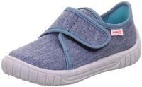 Hausschuh SUPERFIT "BILL, WMS: mittel", M&auml;dchen, Gr. 25, jeansblau, Baumwolle,