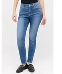 Skinny-fit-Jeans ANGELS "SKINNY SHAPE", Damen, Gr. 46, L&auml;nge 28, blau (mid blau