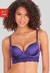 Vivance Push-up-BH "Anisa" mit B&uuml;gel und Spitze entlang der Unterbrust, sexy...