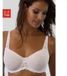 Minimizer-BH NUANCE BY LASCANA, Damen, Gr. 90, Cup C, wei&szlig;, Mesh, Spitze,