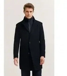 Kurzmantel BUGATTI "Flexcity Stretch", Herren, Gr. 56, schwarz (390, marine),...