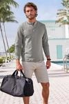 John Devin Henleyshirt "mit Stehkragen" Regular-Fit, aus Baumwoll-Piqu&eacute;