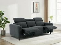 OTTO home 3-Sitzer "SKAANE Struktur-Sofa, 229 cm, manuelle-u. elektrische