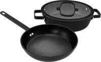 Hanseatic Pfannen-Set "ALU PRO" Aluminium Set, 1x Pfanne 24 cm, 1x...