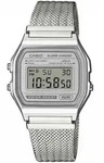 Chronograph CASIO VINTAGE, silberfarben, grau, Armbanduhren, Damen, Chronograph,