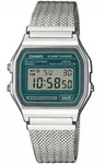 Chronograph CASIO VINTAGE, silberfarben, petrol, Armbanduhren, Damen, Chronograph,