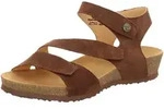 Riemchensandale THINK "Think Sandalen Veloursleder", Damen, Gr. 37, schoko,