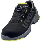 Sicherheitsschuh UVEX "1 Halbschuh" Gr. 46, schwarz (schwarz, lime), 46,