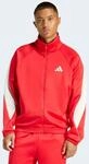 Rollkragenpullover ADIDAS SPORTSWEAR "STADIUM", Herren, Gr. S, pure ruby, sanftes