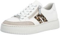 Rieker Plateausneaker Halbschuh, Schn&uuml;rschuh, Casual-Sneaker mit leo-Besatz
