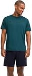 T-Shirt FALKE "FALKE T-Shirt", Herren, Gr. S, holly (7385), Shirts T-Shirt