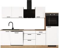 K&uuml;che FLEX-WELL "ROMEO & JULIA, im Landhaus-Stil, Breite 280 cm", wei&szlig; (k&uuml;che: