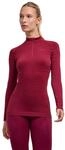 Langarmshirt FALKE "FALKE Langarmshirt", Damen, Gr. XS, rot (merlot (8117)), Shirts