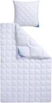 fan Microfaserbettdecke + Kopfkissen "Kansas, 2tlg.-Set mit Kissen 80x80 cm"
