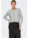 Strickjacke JDY "JDYCHLOE LIFE L/S CARDIGAN KNT NOOS", Damen, Gr. XS, grau (light