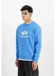 Sweater ALPHA INDUSTRIES "Basic Sweatshirt BL", Herren, Gr. S, blau (mediteranian
