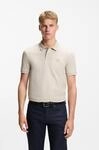 Poloshirt BOSS ORANGE "Passenger", Herren, Gr. L, open grau070, Jersey, Obermaterial: