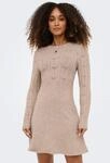 ONLY Strickkleid "ONLKATIA LIFE LS O-NECK CABL DRES EX KNT" Viskosemischung,...