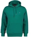 Sweatshirt GANT "Sweatshirt REGULAR SHIELD HOODIE", Herren, Gr. M, gr&uuml;n (gr&uuml;n
