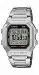 Chronograph, silber (edelstahlfarben, grau), CASIO TIMELESS COLLECTION, Armbanduhren,