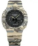 Chronograph CASIO G-SHOCK, gr&uuml;n (beige, grau, schwarz), Armbanduhren, Herren,