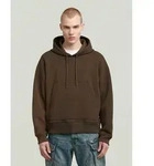 Longpullover G-STAR "Loose Hoodie Sweater", Herren, Gr. XXL, deep braun,