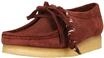 Clarks Schn&uuml;rschuh "Wallabee. Deep Red Sde" mit ikonischer Sohle