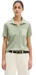 Poloshirt MARC O'POLO "mit Material-Mix-Details", Damen, Gr. XS, calm sage,