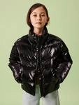 Steppjacke NAME IT "NKFMANON PUFFER JACKET", M&auml;dchen, Gr. 128, schwarz, Web,