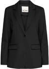 Blusenblazer ICHI "Blazer IHKATE", Damen, Gr. L, schwarz, Obermaterial: 74%...