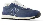 Sneaker NEW BALANCE "515", Herren, Gr. 45,5, blau (navy), Leder, Textil, Schuhe