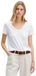 T-Shirt MARC O'POLO "aus Organic Cotton Single Jersey", Damen, Gr. XS, wei&szlig; (airy