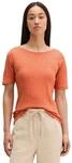 T-Shirt MARC O'POLO "mit U-Boot-Ausschnitt", Damen, Gr. XS, warm orange,