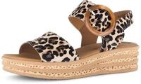 Gabor Keilsandalette, Riemchensandale, Sommerschuh mit modischer Zierschnalle