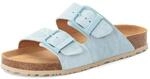 Pantolette TAMARIS, Damen, Gr. 37, hellblau, Leder, Schuhe Pantolette, Sommerschuh,