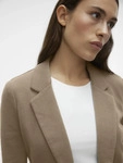 Jerseyblazer VERO MODA "VMJULIA LS BLAZER JRS NOOS", Damen, Gr. 36, braun...