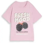 T-Shirt TOM TAILOR, M&auml;dchen, Gr. 152, rosa (cold pink), Jersey, Obermaterial: 100%