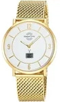 Funkuhr MASTER TIME "Advanced", goldfarben, Armbanduhren, Herren, Funkuhr, Quarzuhr,
