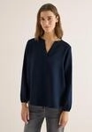 Langarmbluse CECIL, Damen, Gr. L (42), blau (universal blau), Stoff, 86% Viskose, 14%
