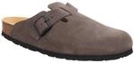 Clog ROHDE "GRADO", Herren, Gr. 40, dunkeltaupe, Veloursleder, unifarben, Schuhe