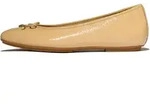 Ballerina FITFLOP "DELICATO BOW TEXTURED PATENT-LEATHER BALLET FLATS", Damen,...